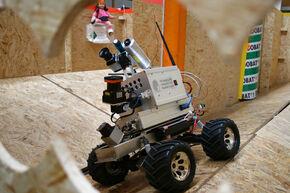 Reddingsrobot in actie. Foto | Michael Tandy