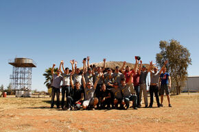 Solar Team Eindhoven 'down under'. Solar Team Eindhoven 'down under'.