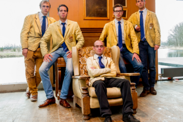 Daniel Playford, Arlan Smit, Marc Hummelink, Frank Tijdink en Felix van de Donk (vlnr).