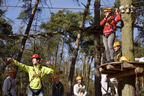 Instructie in het klimbos. Foto | Bart van Overbeeke