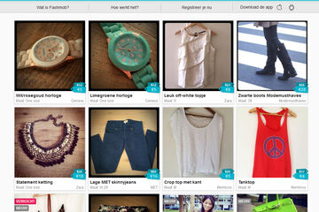 De site van Fashmob.