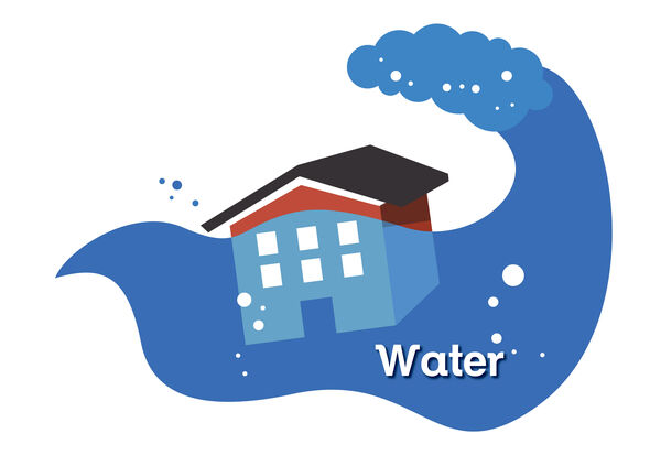 Wateroverlast. Illustratie | iStockphoto Wateroverlast. Illustratie | iStockphoto