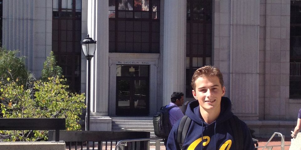 Nick van der Weijden bij de University of California in Berkeley.