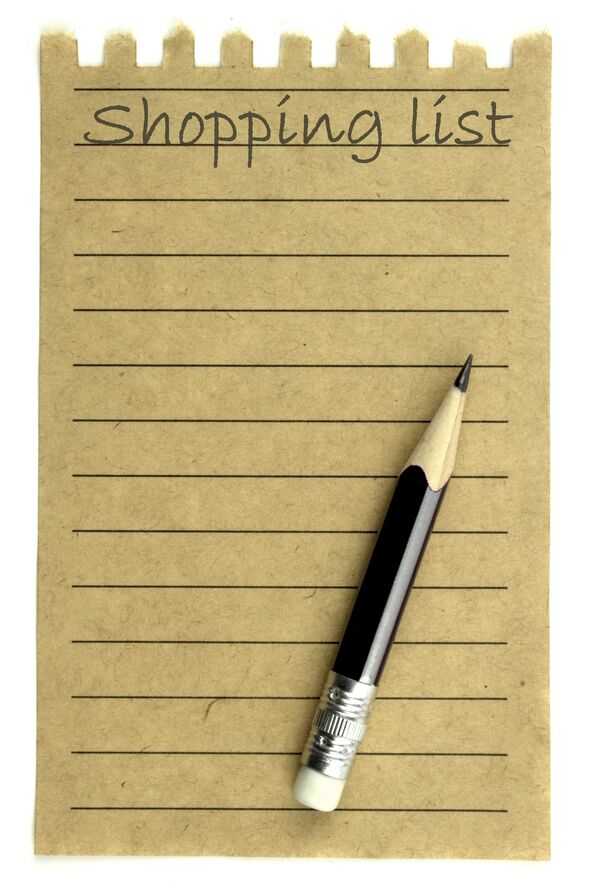 Shopping list. Photo | iStockphoto Shopping list. Photo | iStockphoto