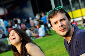 Professors on Stage was zonnig in alle opzichten. Foto | Bart van Overbeeke Professors on Stage was zonnig in alle opzichten. Foto | Bart van Overbeeke