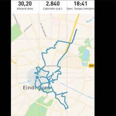 Route die de studenten aflegden. Schermafbeelding | Elano Franken