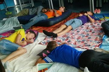 Powernapping on Intro day 4. Photo | Norbine Schalij
