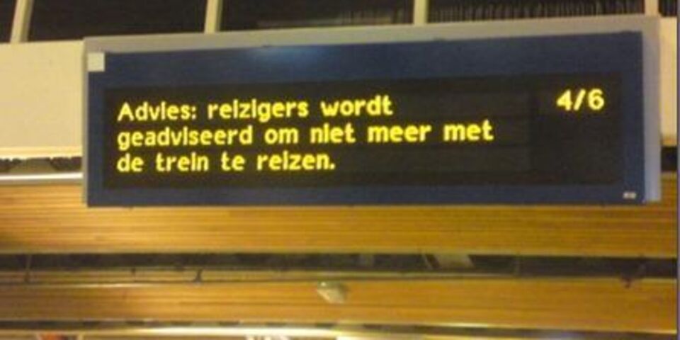 Alweer een treinstoring? Dan maar geen tentamen