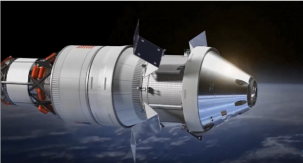 Artists' impression van de Deep Space Gateway, de opvolger van het International Space Station (ISS). Artists' impression van de Deep Space Gateway, de opvolger van het International Space Station (ISS).