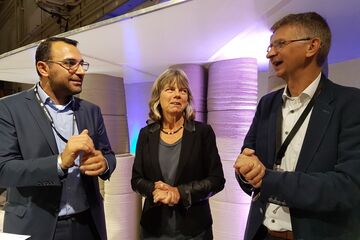 Yasin Torunoglu, Suzanne Udo en Theo Salet (vlnr).