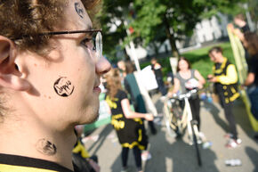 Toneelvereniging Doppio stempelde erop los. Foto | Bart van Overbeeke