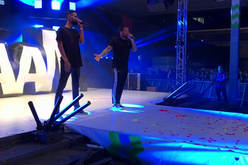 Kraantje Pappie performing at the student party of MomenTUm at Eindhoven University of Technology.