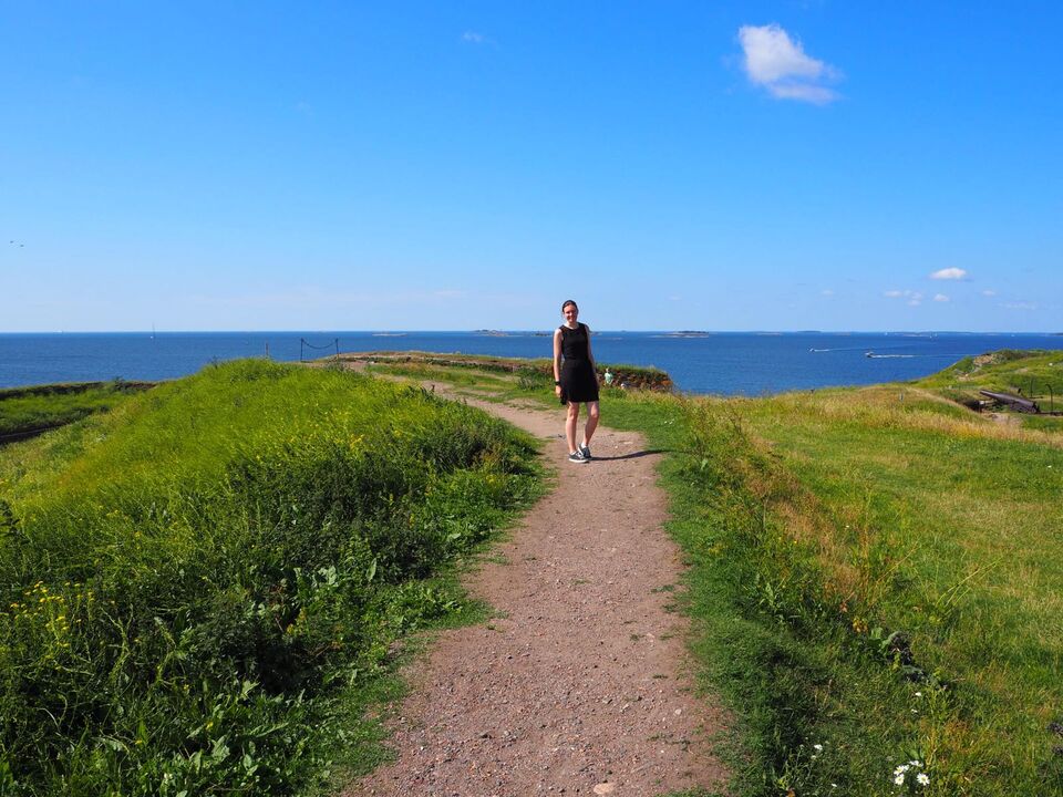 Karlijn Fransen visiting Suomenlinna, a fortress built on six islands in the sea near Helsinki. Photo | Private archive Karlijn Fransen.