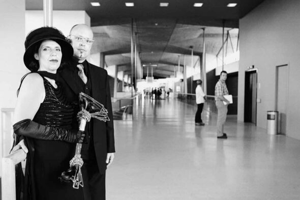 Anneke van Rijswijk liet trouwfoto's maken in het Hoofdgebouw. Archieffoto | Bart van Overbeeke Anneke van Rijswijk liet trouwfoto's maken in het Hoofdgebouw. Archieffoto | Bart van Overbeeke