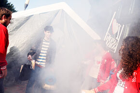 Studentenvereniging SSRE gaf een warm welkom. Foto | Bart van Overbeeke