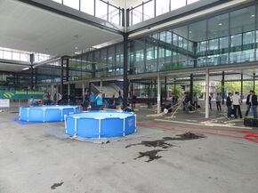 De baden staan klaar.