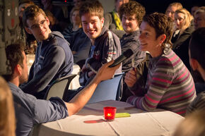 Interactie met het publiek. Foto| Sander Peters