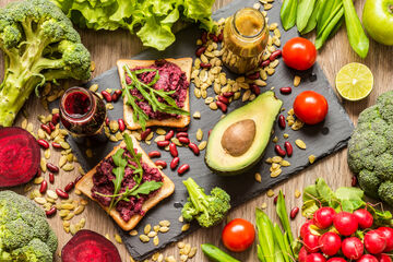 Vegan food by Shutterstock