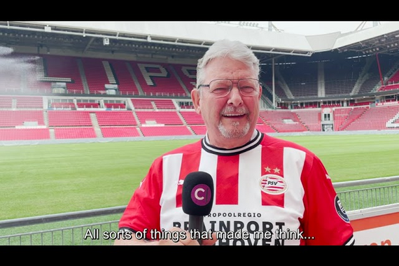 Built Environment employee Rien Canters didn’t celebrate his retirement on the campus, but in the PSV stadium on Frederiklaan 10A.