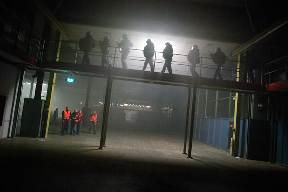 Eerdere politie-oefening op de campus in 2008. Archieffoto | Bart van Overbeeke Eerdere politie-oefening op de campus in 2008. Archieffoto | Bart van Overbeeke