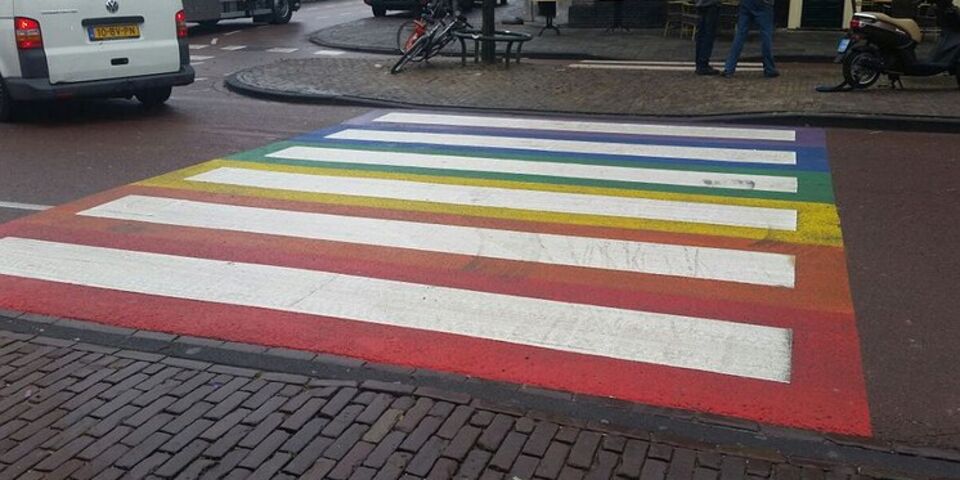 Het gaybrapad in Leiden.