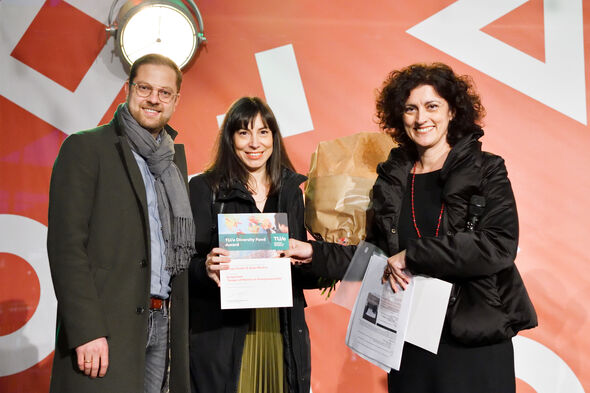 Arjan Markus (left), Duygu Keskin (middle) and Evangelia Demerouti. Photo | Bart van Overbeeke Arjan Markus (left), Duygu Keskin (middle) and Evangelia Demerouti. Photo | Bart van Overbeeke