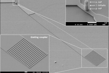 Afbeelding van de nano-led, gemaakt met een elektronenmicroscoop (TU/e).