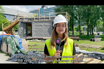 The TU/e student team VIRTUe is building a wooden house that is completely sustainable. It has to be finished by the end of July.