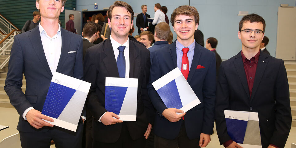 Frank Maurix (on the right) with his friends Yoram Meijaard, Youri Haenen and Alex Dings (from left).
