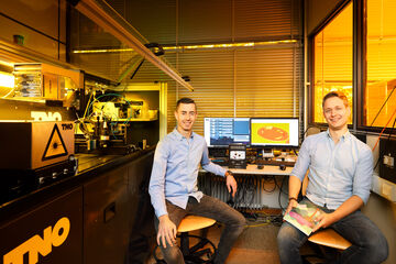 Thomas Hafkamp (links) en Steyn Westbeek. Foto | Bart van Overbeeke