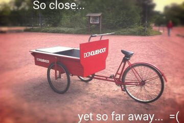 De gestolen bakfiets van Don Quishoot.