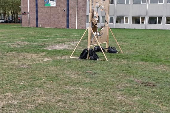 First attempt of Team Cyclone to make the drone fly through hoops autonomously. Video | Team Cyclone