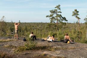 Tyresta National Park, Rick is on the right. Tyresta National Park, Rick is on the right.