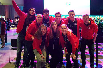 Het TU/e-team in Boston.