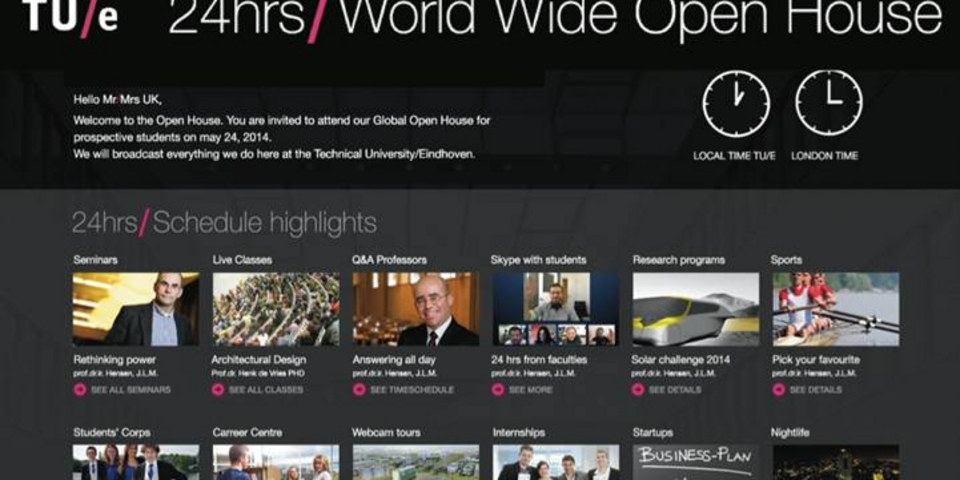 Voorbeeld van virtuele open dag (geen definitief ontwerp)