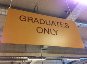 Graduates only - maar nu even niet. Graduates only - maar nu even niet.
