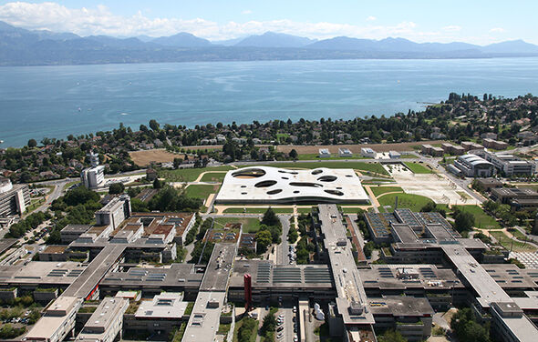 The Rolex Learning Center on the EPFL campus. Photo | Alain Herzog The Rolex Learning Center on the EPFL campus. Photo | Alain Herzog