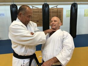 Huub Meijer (left) in action. Huub Meijer (left) in action.