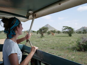 Op safari in Samburu. Foto | Privé-archief Floor Gabriels. Op safari in Samburu. Foto | Privé-archief Floor Gabriels.