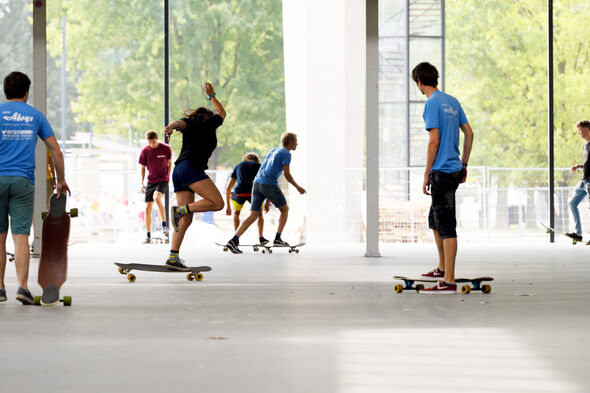 Workshop skateboarding. Photo | Bart van Overbeeke Workshop skateboarding. Photo | Bart van Overbeeke