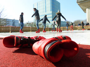 Schaatsen met de Wervingsdagen. Schaatsen met de Wervingsdagen.