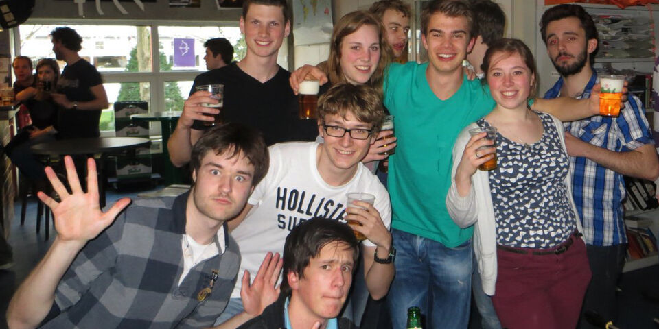 Impressie van de borreltocht in 2014.