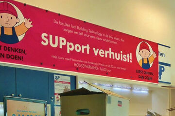 actie studievereniging support opheffen building technology