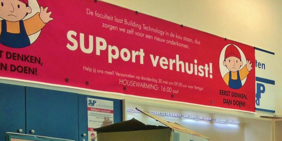 actie studievereniging support opheffen building technology