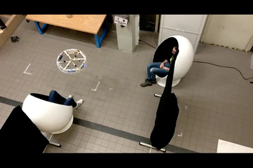 Prototype of the new drone built by Blue Jay Eindhoven, student team of Eindhoven University of Technology.