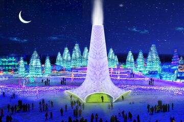Artist impression van de Flamenco Ice Tower.