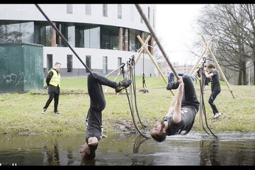 Student Outdoor Sports Association All Terrein held a survival run on our campus - with 35 obstacles. Rien Meulman made this ...