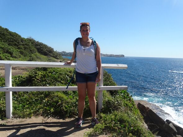 Nathalie tijdens de Cogee to Bondi walk. Foto | Privé-archief Nathalie van de Laar Nathalie tijdens de Cogee to Bondi walk. Foto | Privé-archief Nathalie van de Laar