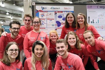 iGEM Eindhoven 2019 in Boston. Foto | iGEM Eindhoven