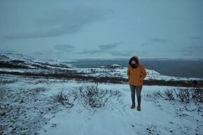 Jorine in het ‘koude en donkere Lapland’. Foto | privé-archief Jorine de Koning Jorine in het ‘koude en donkere Lapland’. Foto | privé-archief Jorine de Koning